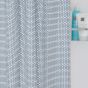 Wave 180x200 blue κουρτίνα μπάνιου υφασμάτινη Sealskin  233711324