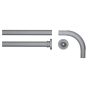 90x90 Ø 28 mm mat aluminum βραχίονας μπάνιου γωνιακός Sealskin  276666205