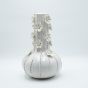 ΒΑΖΟ ΜΕ ΛΟΥΛΟΥΔΙΑ ΚΕΡΑΜΙΚΟ ΛΕΥΚΟ 21.5x21.5x34cm Eurolamp 819-01334