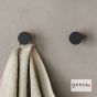 Άγκιστρο μπάνιου μονό 2εκ. Φ25 OPAL Geesa Black Matt 7213-400