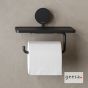 Xαρτοθήκη με Εταζέρα 18,5x12,9 εκ. OPAL Geesa Black Matt 7224-400
