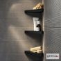Εταζέρα Γωνιακή 23x17 εκ. Frame Geesa Black Matt 8803-400