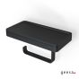 Χαρτοθήκη με Εταζέρα 21x10,8 εκ. Frame Geesa Black Matt 8824-400