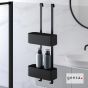 Μπουκαλοθήκη Διπλή 25x11,5 - h65 εκ. Frame Geesa Black Matt 8902-400