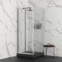 Orabella Fusion H180 90 cm - Καμπίνα σπαστή ευθύγραμμη, αντιστρέψιμη με σταθερό πλαϊνό 90 cm 30452-30456
