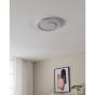 Πλαφονιέρα Οροφής Λευκή Ø38cm LED 4000Κ 2200lm Eglo Palagiano 32052