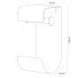 Brix white χαρτοθήκη επιτοίχια Sealskin 362471810