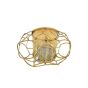 ΚΗΡΟΠΗΓΙΟ ΜΕΤΑΛΛΙΚΟ - ΓΥΑΛΙΝΟ ΧΡΥΣΟ 20x12cm Eurolamp 819-02079