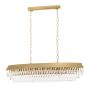 Κρεμαστό Φωτιστικό Πολύφωτο Χρυσαφί με Κρύσταλλα L115xH110cm 13xE14 Eglo Valparaiso 39463