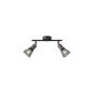 ΣΠΟΤ ΜΕ ΔΙΧΤΥ ΜΕΤΑΛΛΟ-ΞΥΛΟ 2ΦΩΤΟ 2XE14 Max 8W 255X80X145mm ΜΑΥΡΟ ARTE ILLUMINA MESHY Eurolamp 145-25256