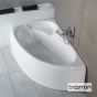Μπανιέρα Ακρυλική Caronite DOVE 1550x950 Right, Carron Bath White 305C-2
