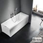 Μπανιέρα Ακρυλική CLARISSA 120x70, Sirene White CLA12070