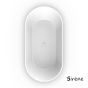 Μπανιέρα Solid Surface Ελεύθερης Τοποθέτησης CUSCO Freestanding 165x85, Sirene White Matt CUS16585-301