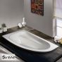 Μπανιέρα Ακρυλική MARINA 160x90 Left, Sirene White MAR16090-1