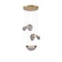 ΦΩΤΙΣΤΙΚΟ ΚΡΕΜΑΣΤΟ ΑΛΟΥΜΙΝΙΟ 6W 468Lm 3000K Φ425mm ΜΠΡΟΝΖΕ-ΓΚΡΙ ARTE ILLUMINA ISOLA Eurolamp 144-18005