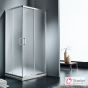Καμπίνα ντουζιέρας Γωνιακής Εισόδου Corner Entry 80x80 (77-79 εκ.), Starlet  Fabric Chrome CS80F-100
