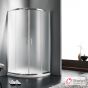 Ημικυκλική καμπίνα ντουζιέρας QUADRANT 90 (87-89εκ.), Starlet Fabric Chrome QS90F-100