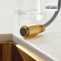 Μπαταρία Κουζίνας με Συρόμενο Ντους Black Matt-Gold Brushed Armando Vicario Tozo 48780-400201