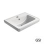 Νιπτήρας Πορσελάνης Classic 60x46 (1 οπή+2 προχ.) GSI White 8731-300