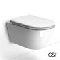 Λεκάνη Κρεμαστή Pura/55 Swirlflush με κάλυμμα Slim Soft Close MS99C, GSI White 881500C-300