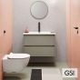 Λεκάνη Κρεμαστή Pura/55 Swirlflush με κάλυμμα MS86SC Super Slim Soft Close, GSI White 881500SC-300