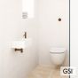 Λεκάνη Κρεμαστή Pura/50 Swirlflush με κάλυμμα MS86SC Super Slim Soft Close, White Matt 881600SC-301