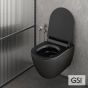 Λεκάνη Κρεμαστή Pura/50 Swirlflush με κάλυμμα MS86SC Super Slim Soft Close, GSI Ardesia 881600SC-401