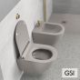 Λεκάνη Κρεμαστή Pura/50 Swirlflush με κάλυμμα MS86SC Super Slim Soft Close, GSI Tortora 881600SC-440