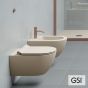 Λεκάνη Κρεμαστή Pura/50 Swirlflush με κάλυμμα MS86SC Super Slim Soft Close, GSI Creta 881600SC-520
