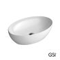 Νιπτήρας Πορσελάνης Pura 60x42 GSI White 8842-300