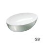 Νιπτήρας Πορσελάνης Pura 60x42 GSI Platinum/White 8842-430300
