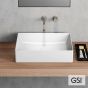 Νιπτήρας Πορσελάνης Kube-X 50x37 GSI White 9429-300