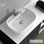 Νιπτήρας Πορσελάνης Glam56/R 56x38 (1 οπή) Scarabeo White 1802-300