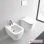 Λεκάνη Κρεμαστή TEOREMA/52 Clean-Flush με κάλυμμα Slim Soft Close, Scarabeo Pearl (White Matt) 512600SC-301