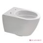 Λεκάνη Κρεμαστή MOON/45 Clean-Flush με κάλυμμα Slim Soft Close, Scarabeo White 552400C-300