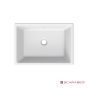Νιπτήρας Πορσελάνης Gaia50 56x39,5 Scarabeo White 8032-300