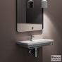 Νιπτήρας Πορσελάνης Urban 80x35 (1 οπή) Bianco Ceramica White 35080-300