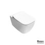 Λεκάνη Κρεμαστή MIZO/51,5 Rimless με κάλυμμα Slim Soft Close MS36SC, Bianco Ceramica White Matt 361600SC-301