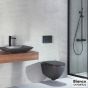 Λεκάνη Κρεμαστή LENTA/53 Rimless με κάλυμμα Soft Close MS38C, Bianco Ceramica Anthracite Matt 381600C-421