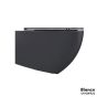 Λεκάνη Κρεμαστή LENTA/53 Rimless με κάλυμμα Soft Close MS38C, Bianco Ceramica Anthracite Matt 381600C-421