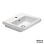 Νιπτήρας Πορσελάνης City 50x40 (1 οπή) Bianco Ceramica White MCITY83-300