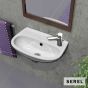 Νιπτήρας Πορσελάνης 40x25 (1 οπή) SEREL White 1301-300
