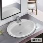 Νιπτήρας Πορσελάνης 58x49 (1 οπή) SEREL White 1841-300