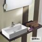 Νιπτήρας Πορσελάνης Tetra 60x35 (1 οπή) SEREL White 2046-300