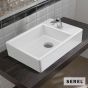 Νιπτήρας Πορσελάνης Tetra 45x28 (1 οπή) SEREL White 2049-300
