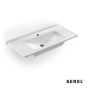 Νιπτήρας Πορσελάνης Slim 100x46 (1 οπή) SEREL White 3037-300