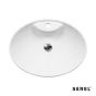 Νιπτήρας Πορσελάνης 55x41 (1 οπή) SEREL White CH34-300