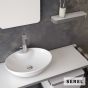 Νιπτήρας Πορσελάνης 55x41 (1 οπή) SEREL White CH34-300