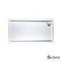 Ντουζιέρα Ακρυλική Παραλληλόγραμμη 140x70 extra-flat Φ90 Sirene White E14070-300