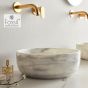 Νιπτήρας Μαρμάρινος Thalo Φ33 h.12.5 Fossil Carrara Nuovo DR33-300